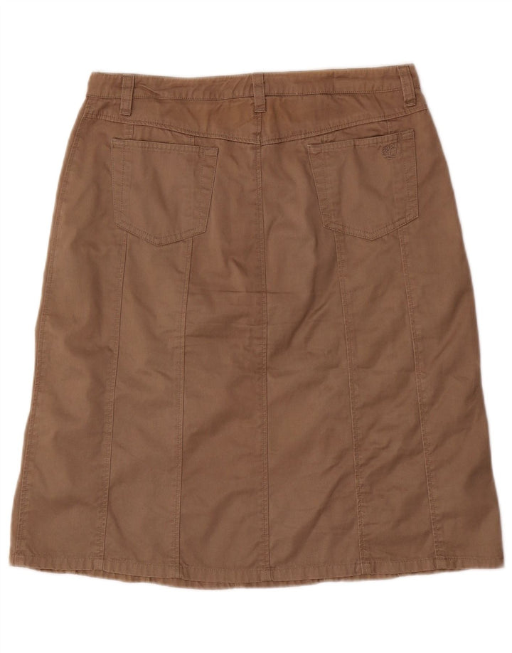 Fusta A-Line pentru femei Timberland US 6 Medium W30 Maro Bumbac