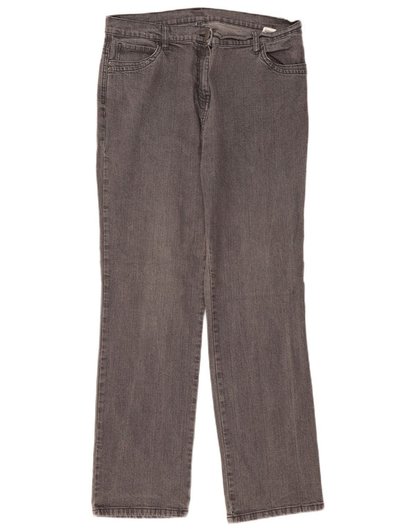Blugi drepti pentru femei Marks & Spencer UK 16 mare W32 L30 bumbac gri