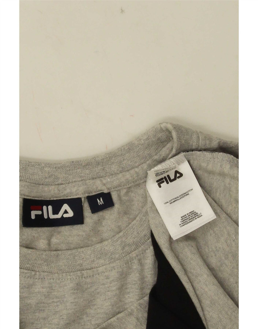 Tricou Bărbați Fila Top Medium Gri Bumbac Colorblock