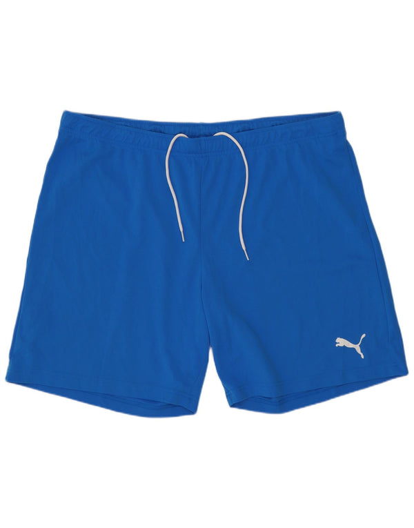 Pantaloni scurți sport pentru bărbați Puma 2XL, poliester, albastru
