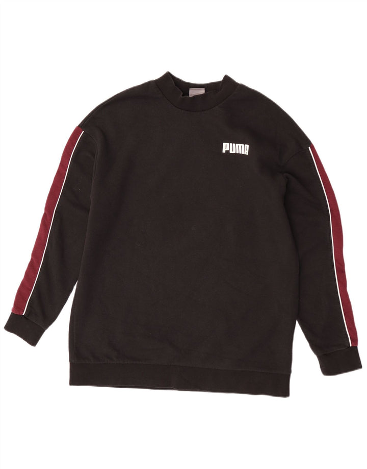 Pulover Puma pentru femei UK 12 Medium Black Colorblock Bumbac