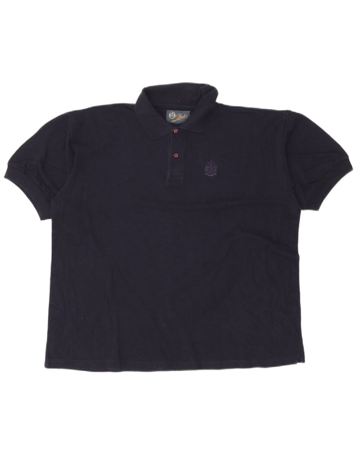 Tricou polo pentru bărbați Dack's XL, bumbac bleumarin