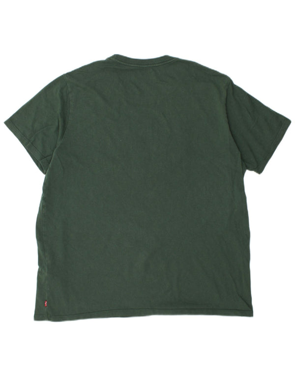 Tricou cu grafic standard Levi's pentru bărbați Top XL bumbac verde
