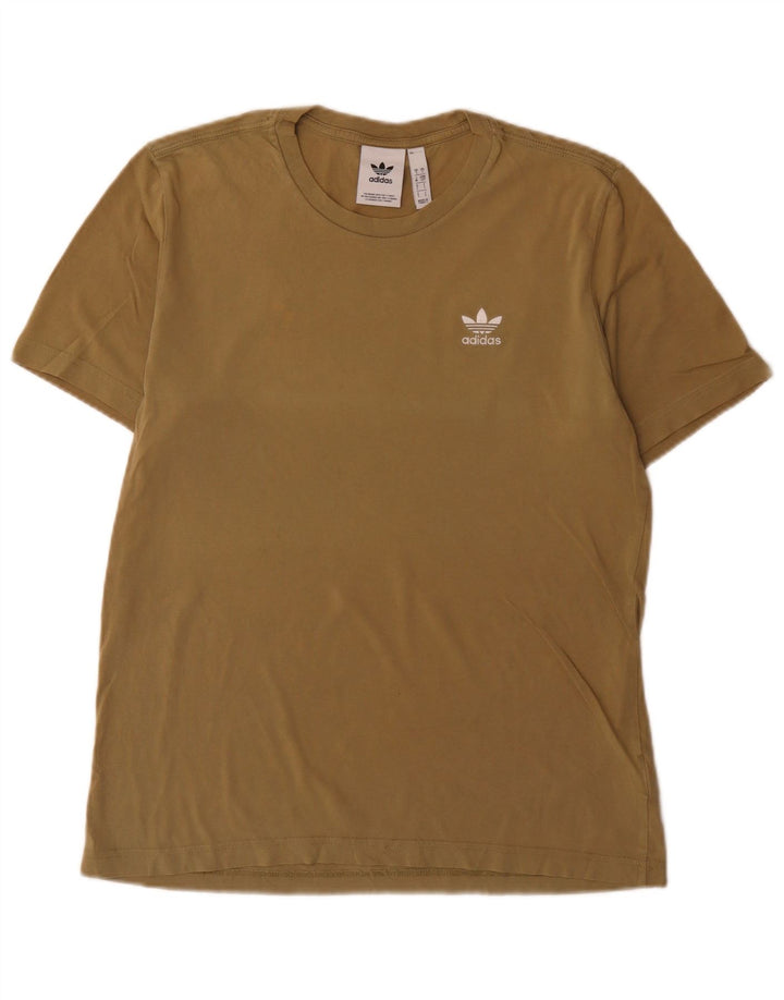 Tricou pentru bărbați Adidas Top mic bumbac kaki