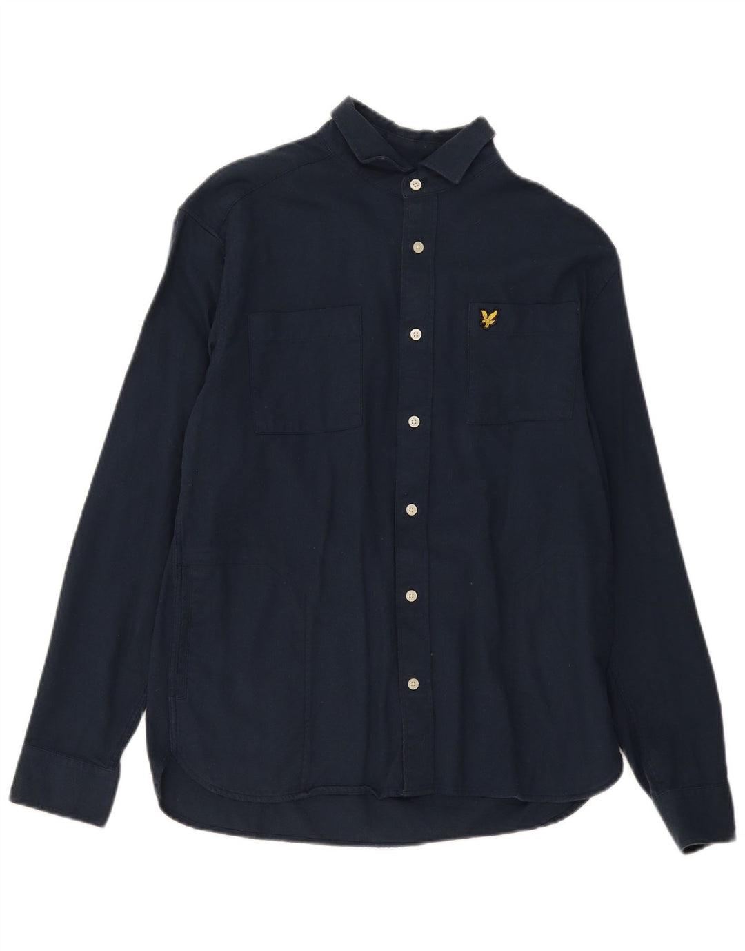 Cămașă pentru bărbați Lyle & Scott Bumbac bleumarin mic