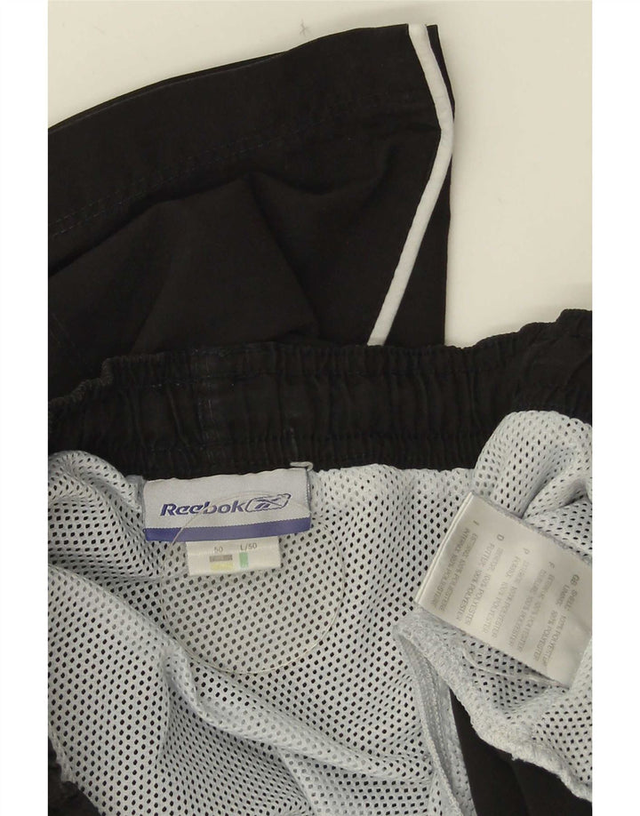 Pantaloni scurți de înot Reebok pentru bărbați, poliester mediu negru