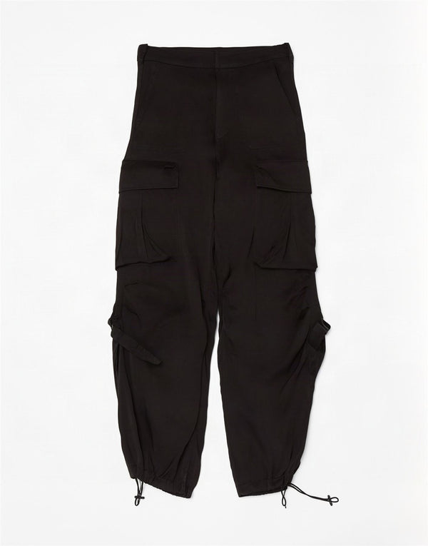 Pantaloni cargo pentru femei Zara XS W24 L30 Negri