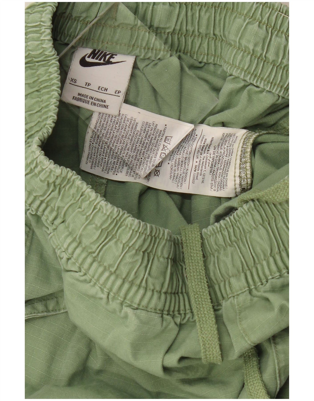 Pantaloni scurti sport NIKE pentru femei UK 6 XS, bumbac verde