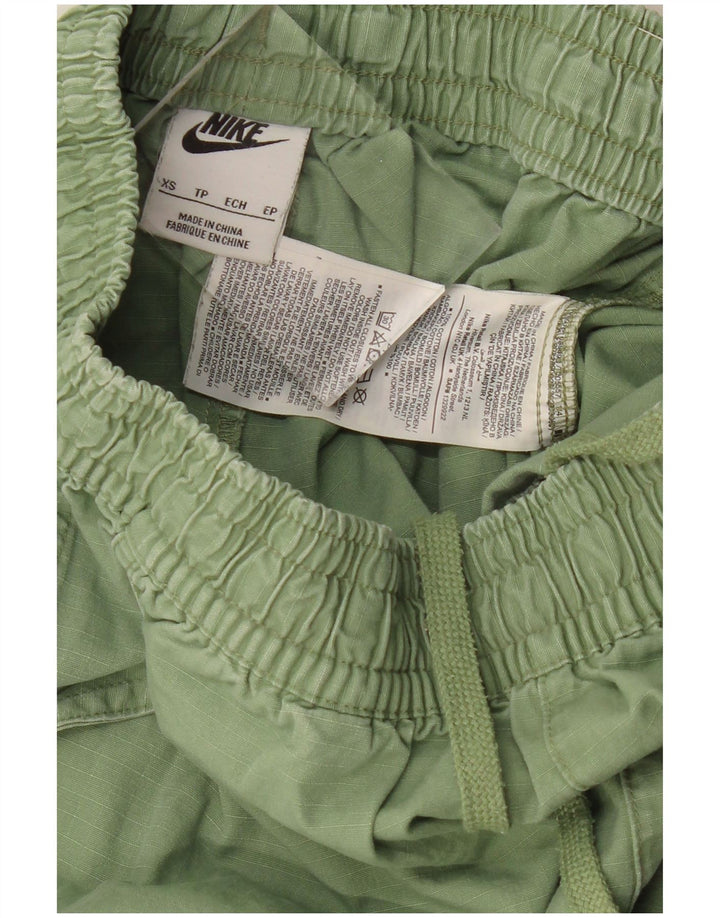 Pantaloni scurti sport NIKE pentru femei UK 6 XS, bumbac verde