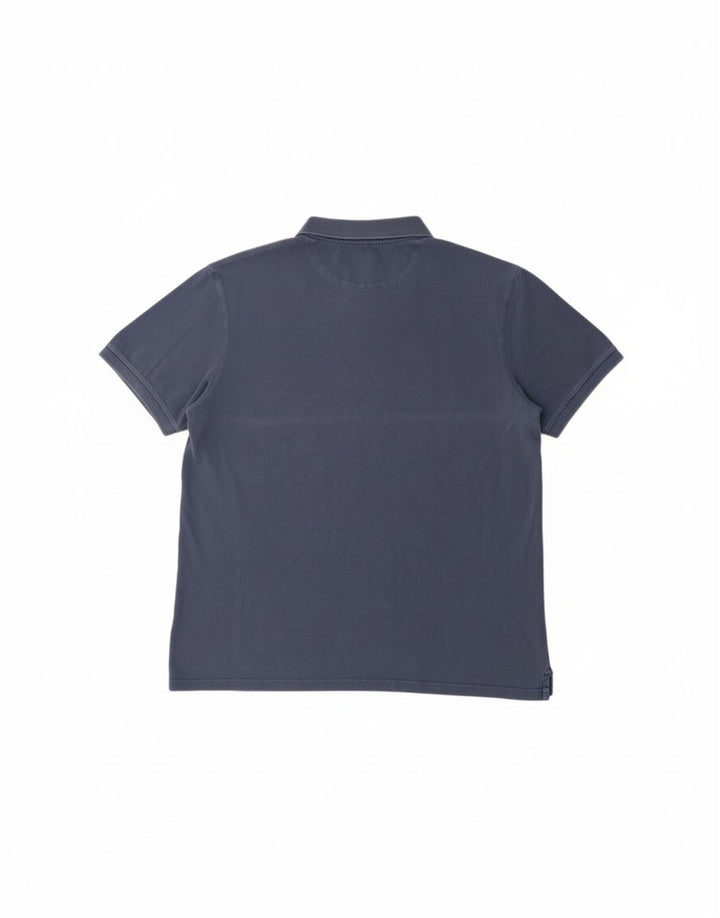 TIMBERLAND Mens Polo Shirt Large Navy Blue