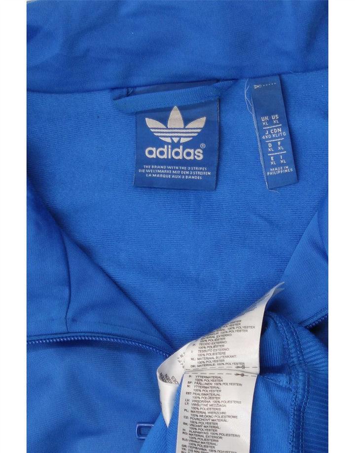 Jachetă de trening pentru bărbați Adidas XL, poliester albastru