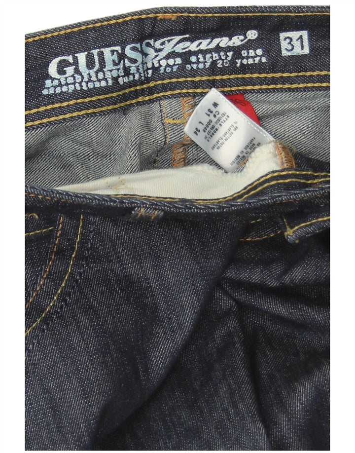 Blugi pentru femei Guess Bootcut W31 L34 Bumbac bleumarin
