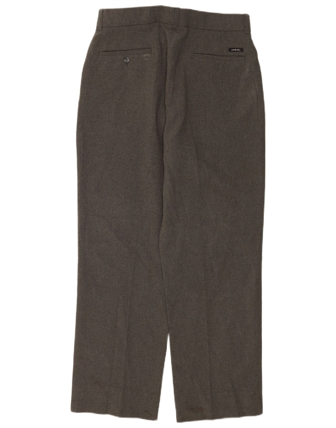 Pantaloni drepți Guess pentru bărbați L32 L30 poliester gri