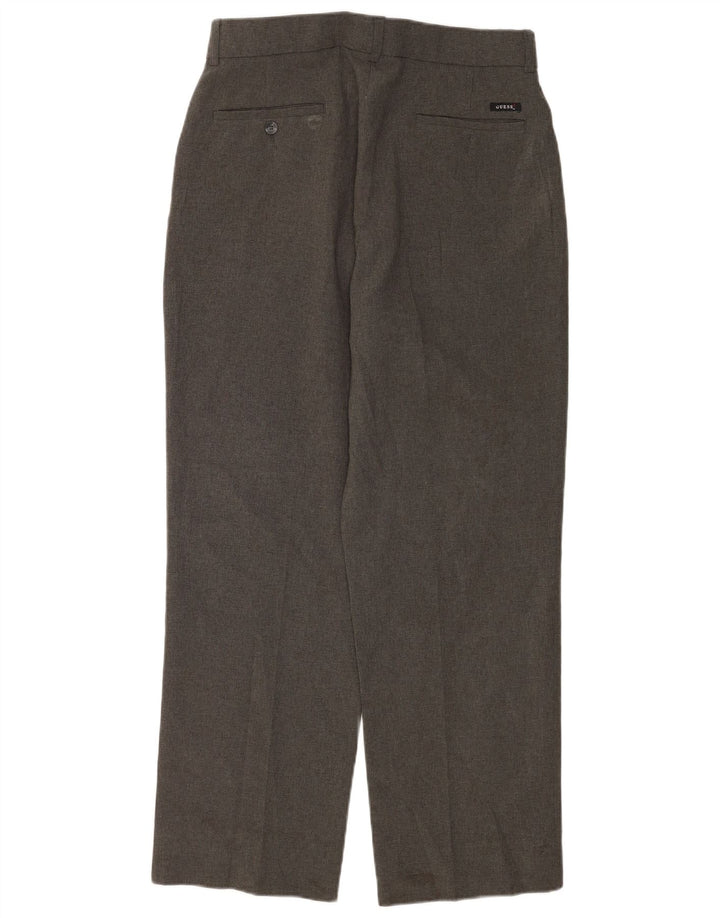 Pantaloni drepți Guess pentru bărbați L32 L30 poliester gri