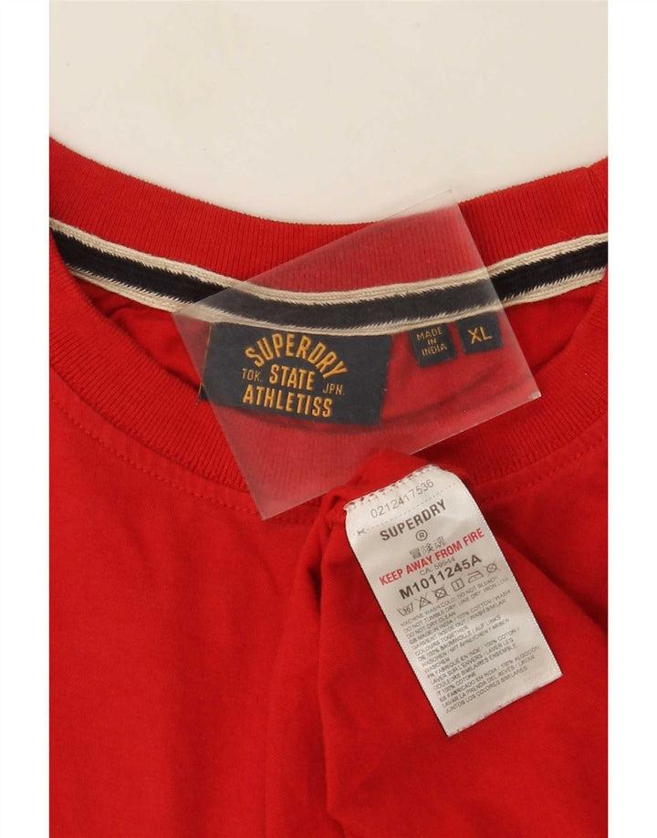 Tricou Bărbați Superdry Top XL Bumbac Roșu