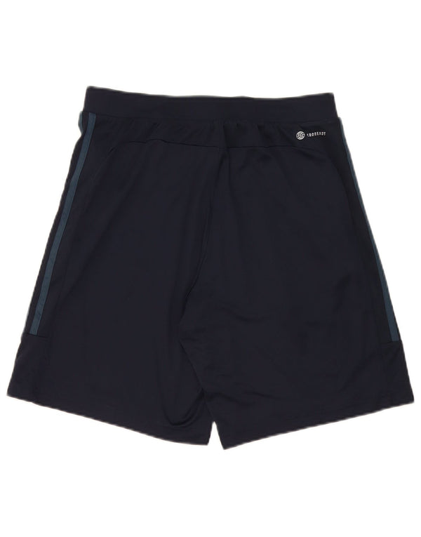 Pantaloni scurți de sport Adidas Aeroready pentru bărbați, poliester mediu albastru