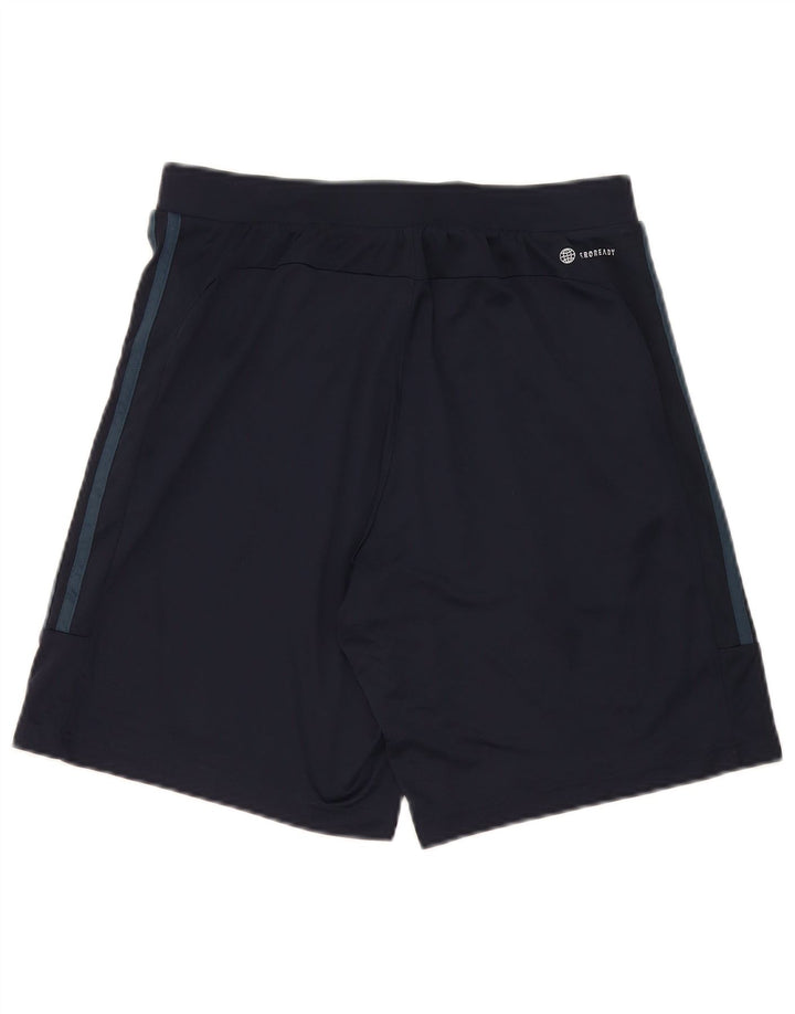 Pantaloni scurți de sport Adidas Aeroready pentru bărbați, poliester mediu albastru