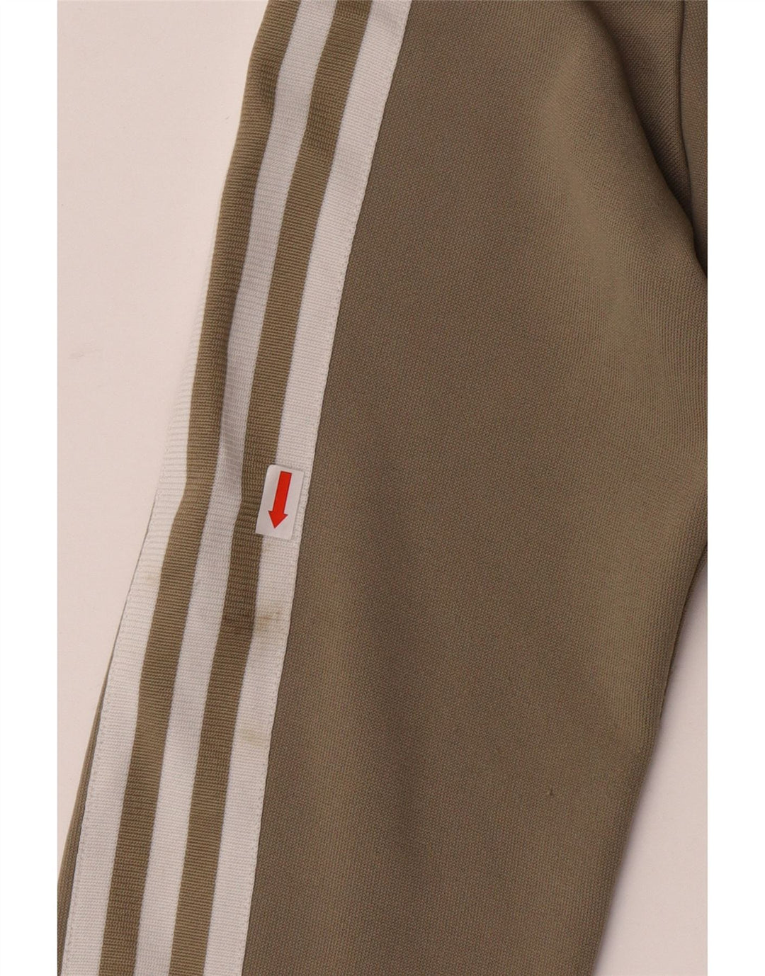 Pulover Adidas pentru femei, cu fermoar, UK 12 Poliester kaki mediu