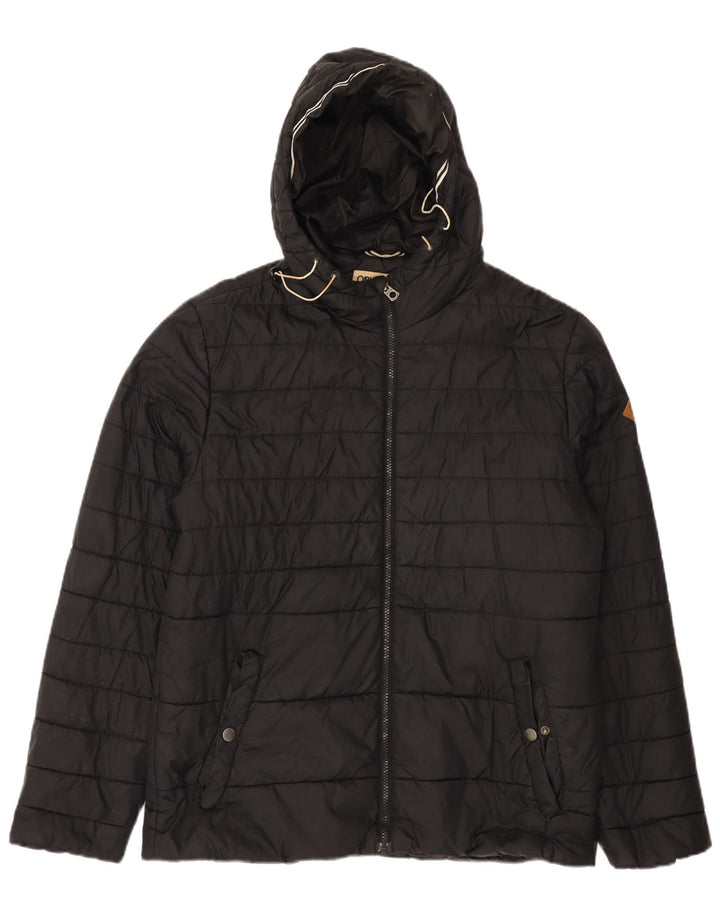 Jack & Jones Jachetă căptușită cu glugă pentru bărbați UK 40 Large Black