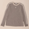 Top pentru femei Adidas cu mânecă lungă UK 12 Medium Gri Bumbac