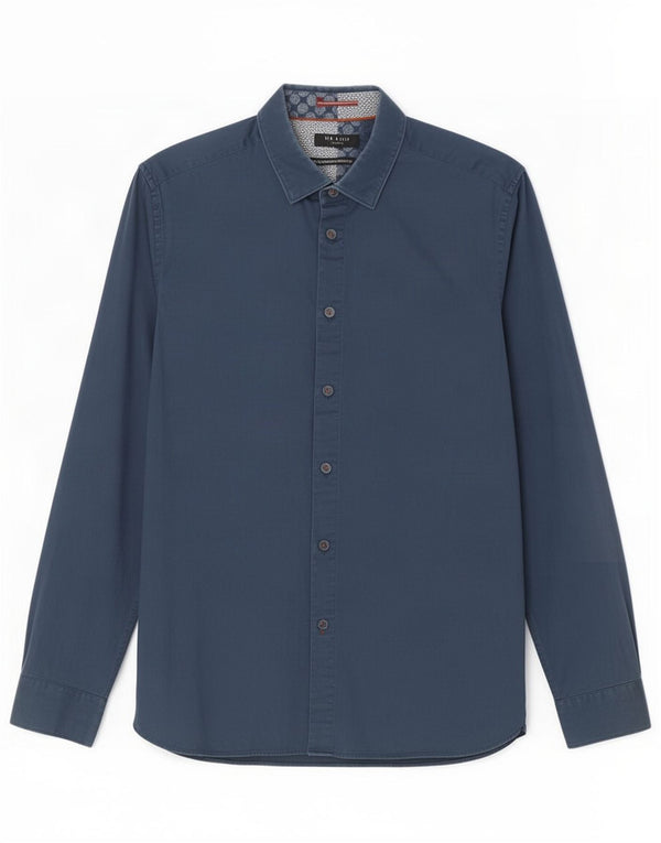 Ted Baker Cămașă pentru bărbați Mărimea 5 XL Bumbac bleumarin