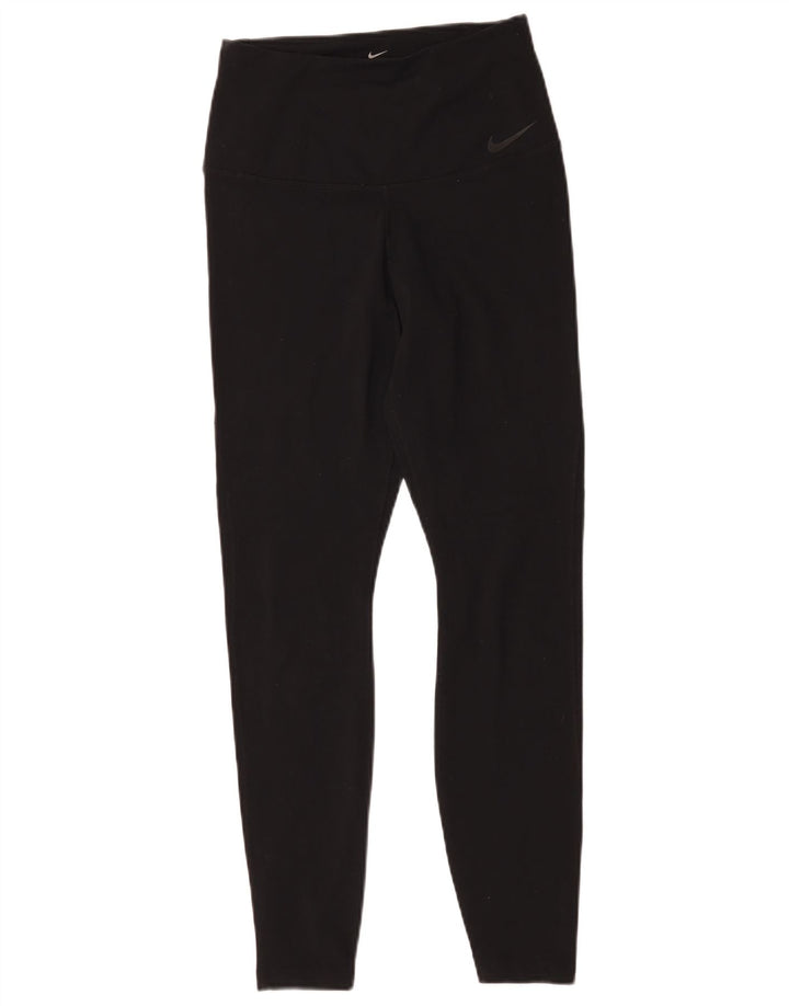 Leggings Nike Dri Fit pentru femei UK 12 Medium Black Nylon