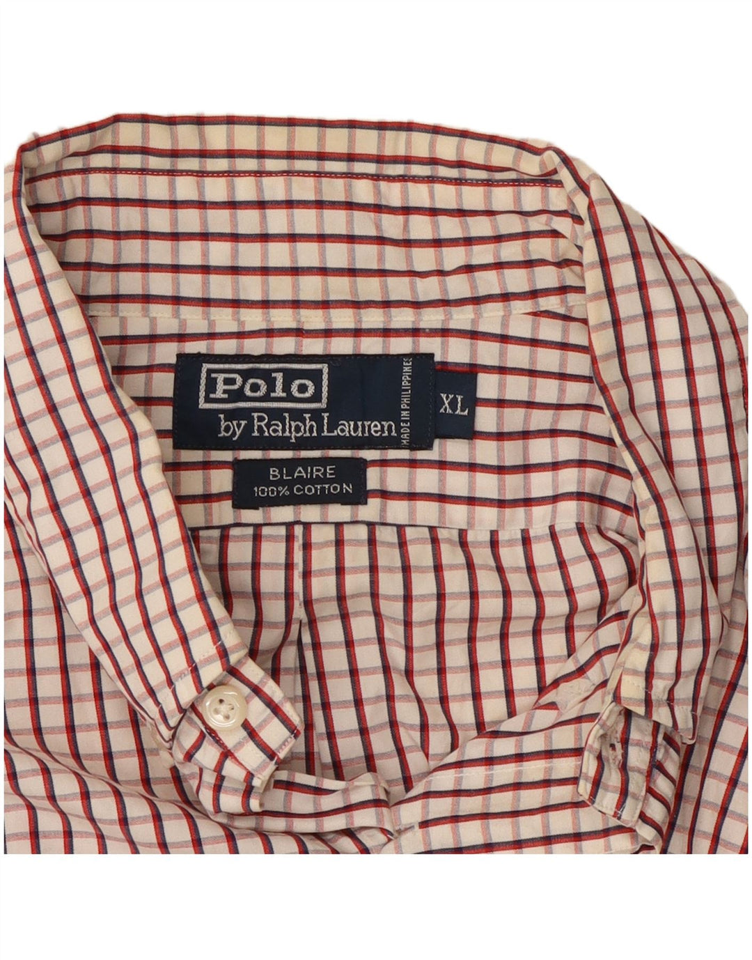 POLO RALPH LAUREN Cămașă Blaire Loose Fit XL, bumbac roșu cu carouri