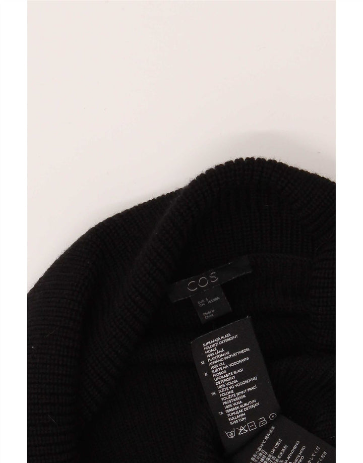 Cos Pulover oversized cu gât rulat pentru femei UK 10 Small Black