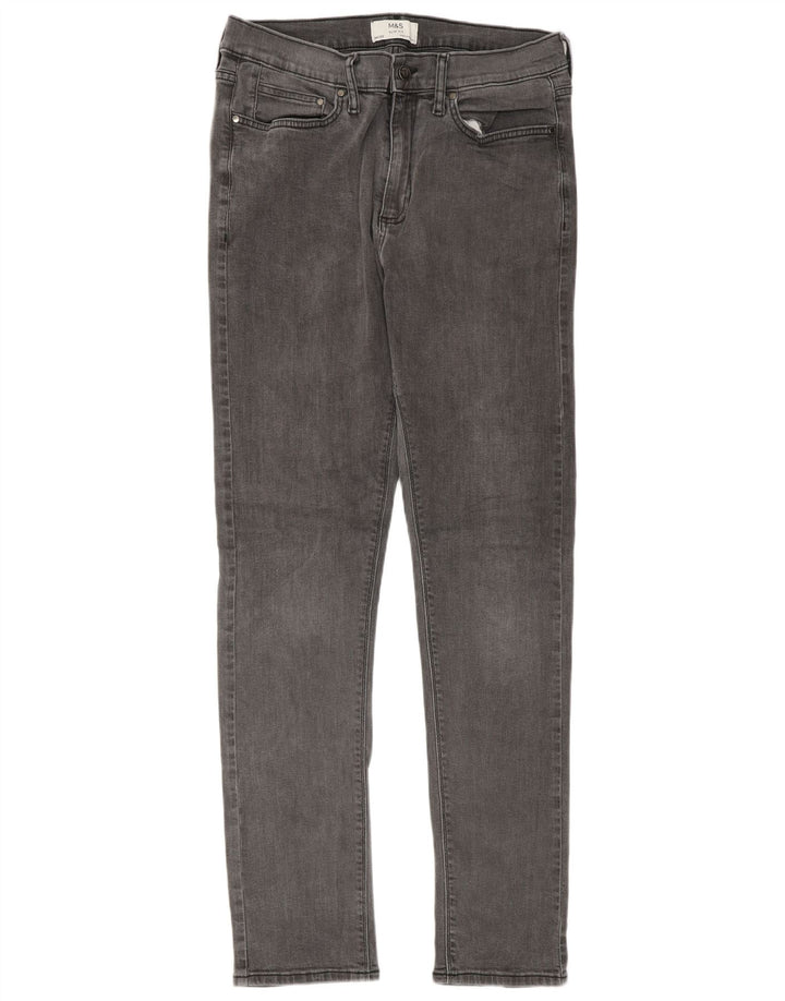 Blugi slim pentru bărbați Marks & Spencer W34 L33 bumbac gri