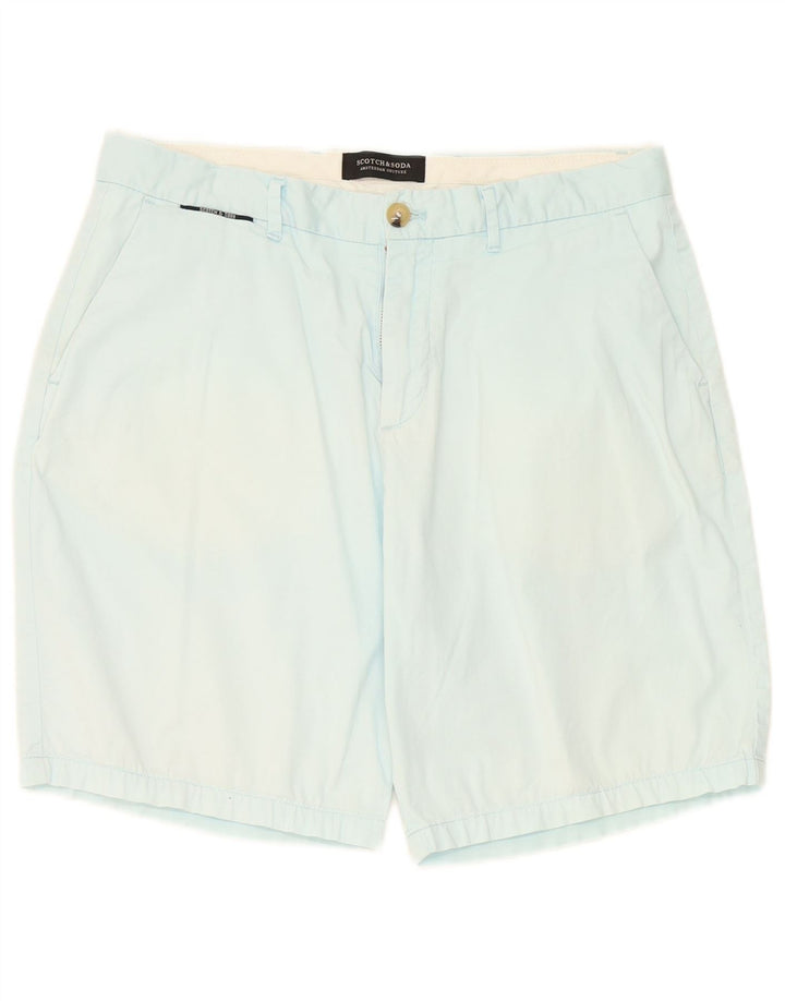 Scotch & Soda Pantaloni scurți chino pentru bărbați W31, bumbac albastru mediu