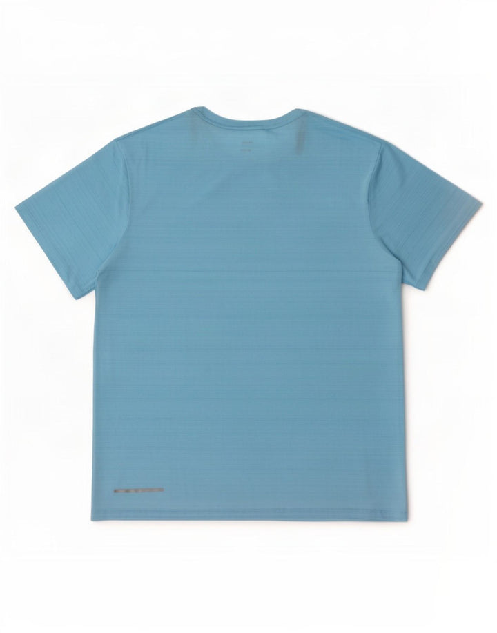 Tricou Nike Dri Fit pentru bărbați Top mare, albastru, poliester cu dungi