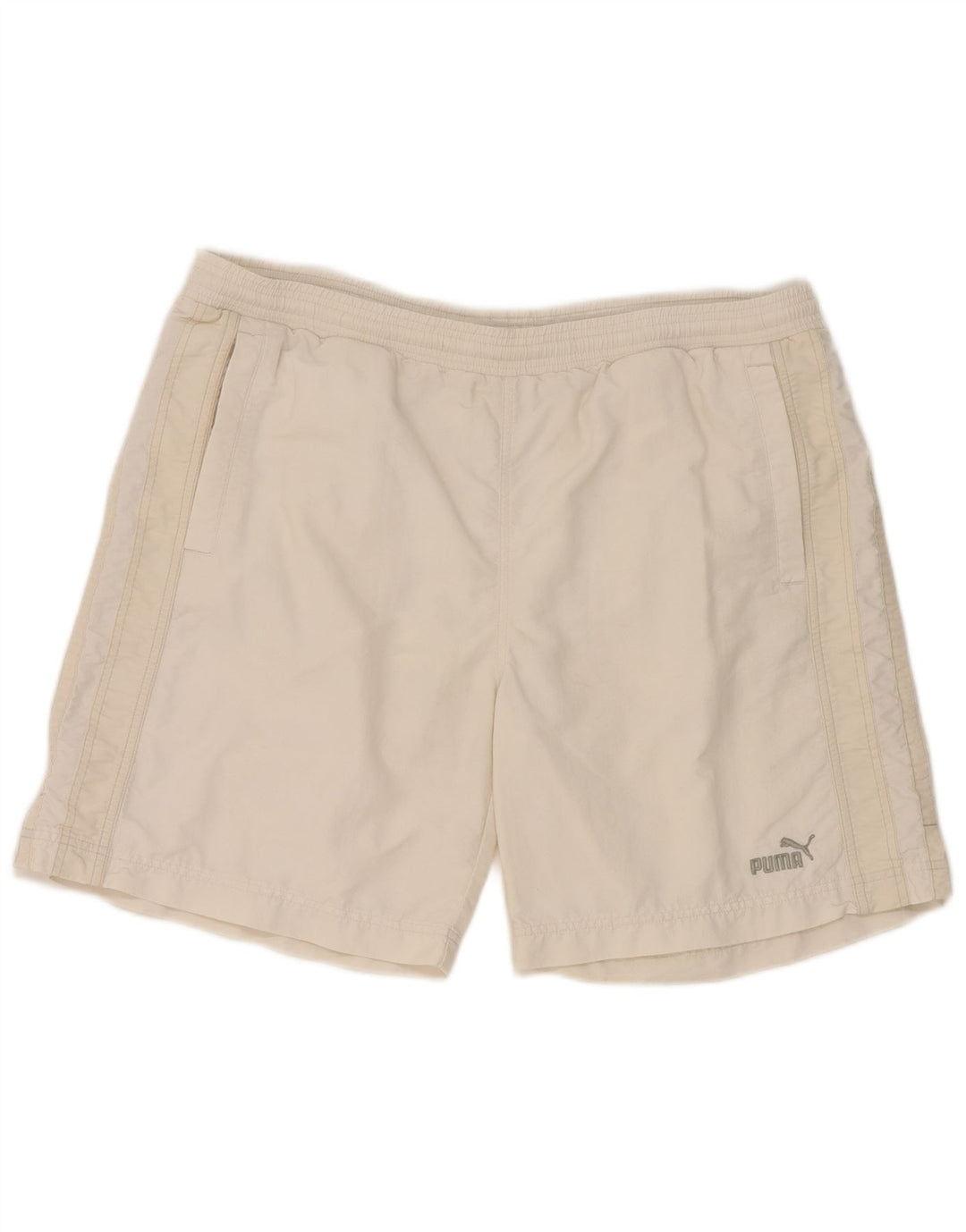 Pantaloni scurți sport pentru bărbați Puma XL, nailon alb