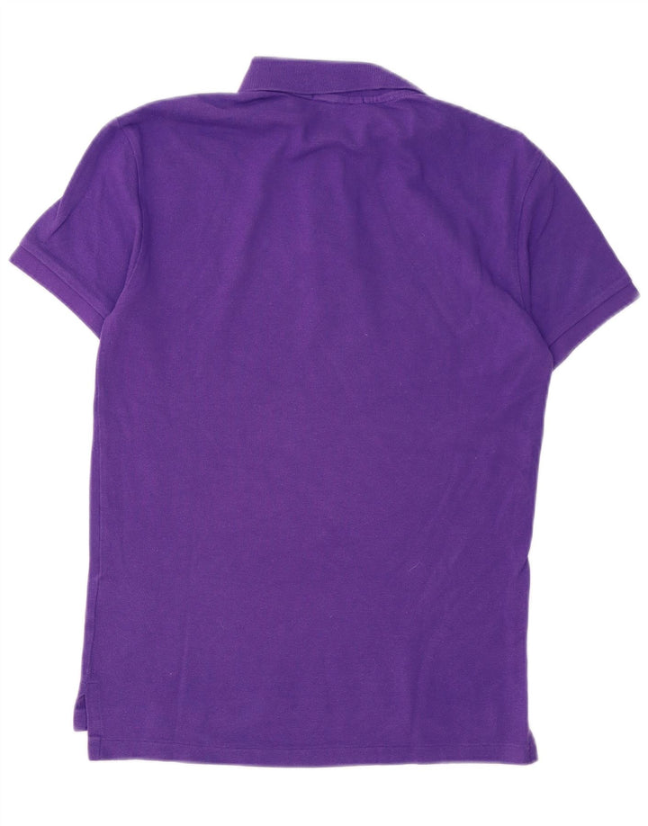 POLO RALPH LAUREN Cămașă polo slim pentru bărbați, bumbac violet mic
