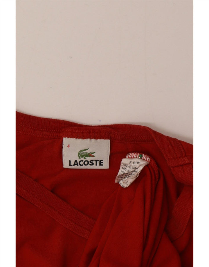Tricou Lacoste Bărbați Top Marimea 4 Bumbac Roșu Mediu