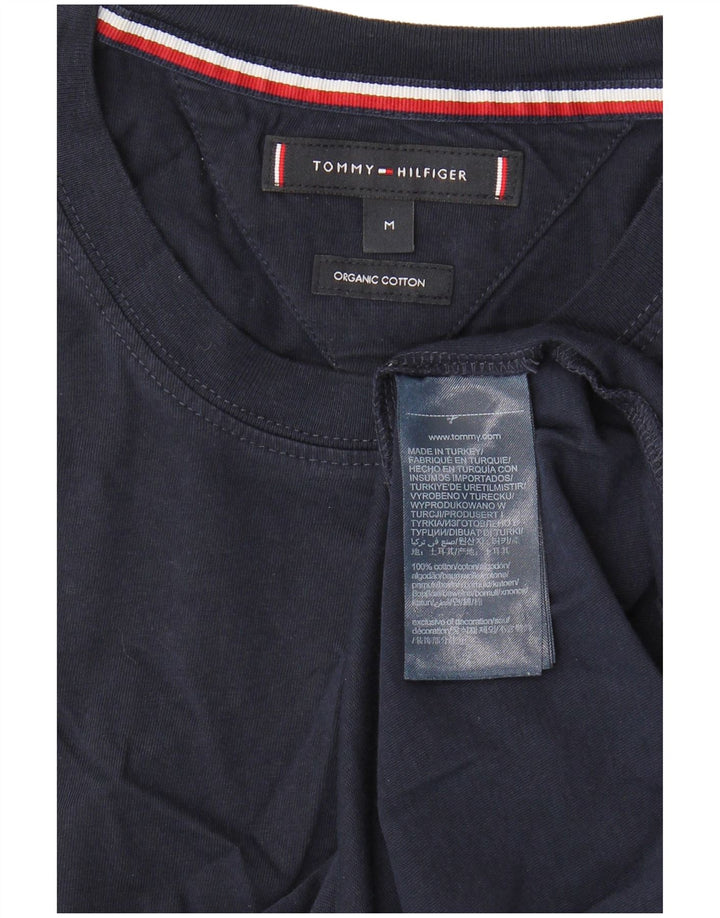 Tricou pentru bărbați Tommy Hilfiger Top mediu din bumbac bleumarin