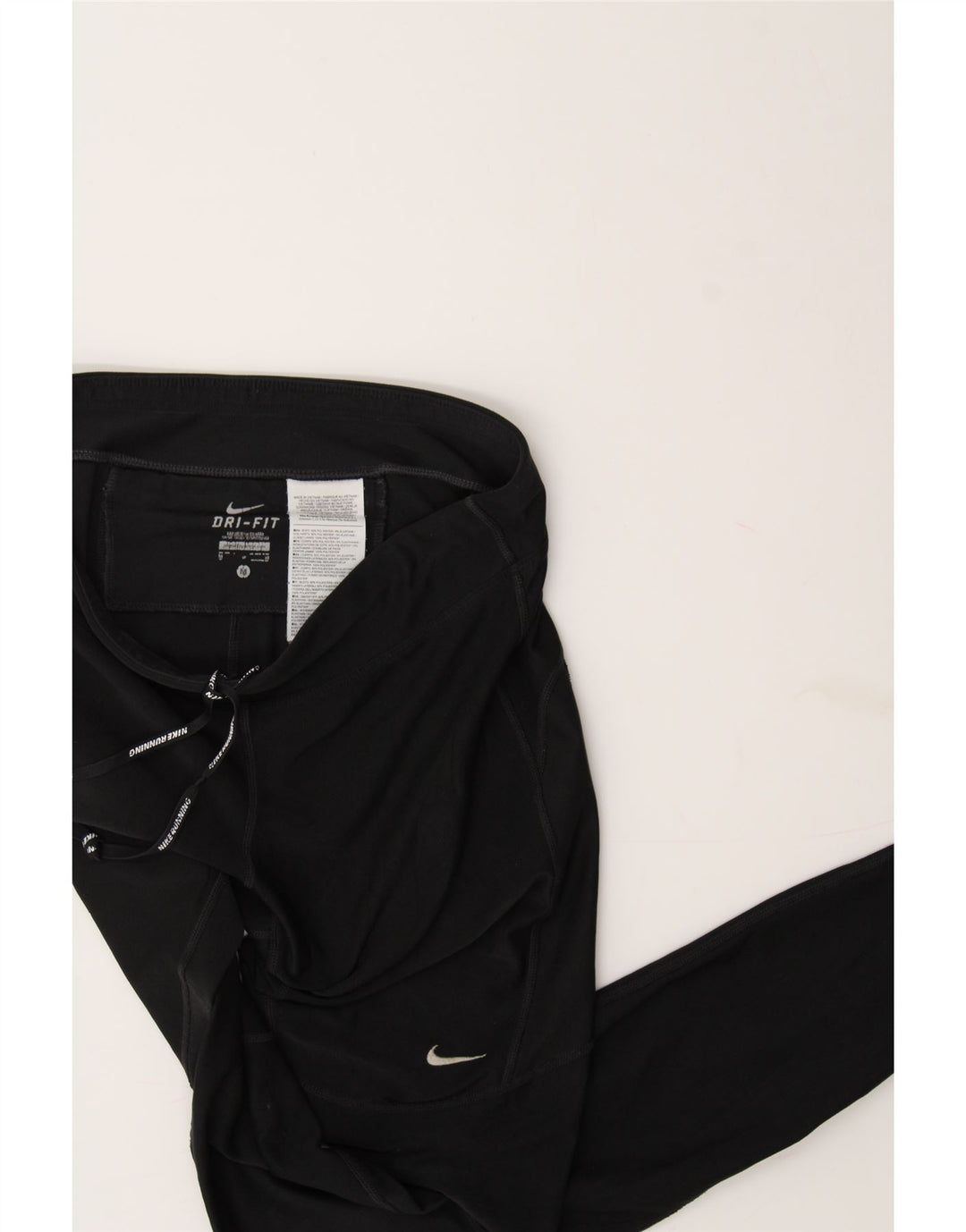 NIKE Womens Dri Fit Tracksuit Trousers UK 14 Medium  Black Polyester Vintage Nike and Second-Hand Nike from Messina Hembry 