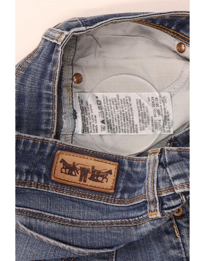 Blugi Levi's 571 Slim pentru femei W30 L31 Bumbac albastru