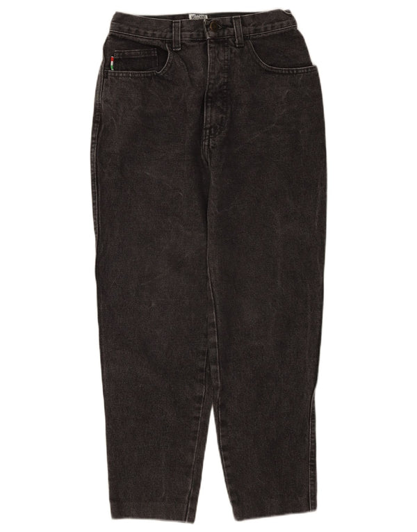 Blugi tăiați pentru femei Moschino W28 L25 bumbac negru
