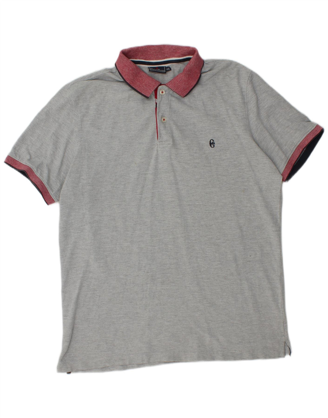 CONTE OF FLORENCE Tricou polo pentru bărbați 2XL bumbac gri