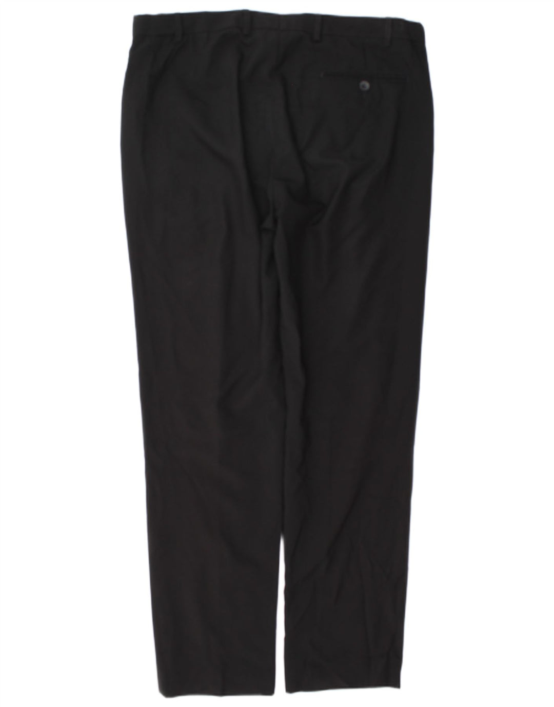 Marks & Spencer Pantaloni de costum obișnuiți drepti pentru bărbați L38 L33 Poliester negru