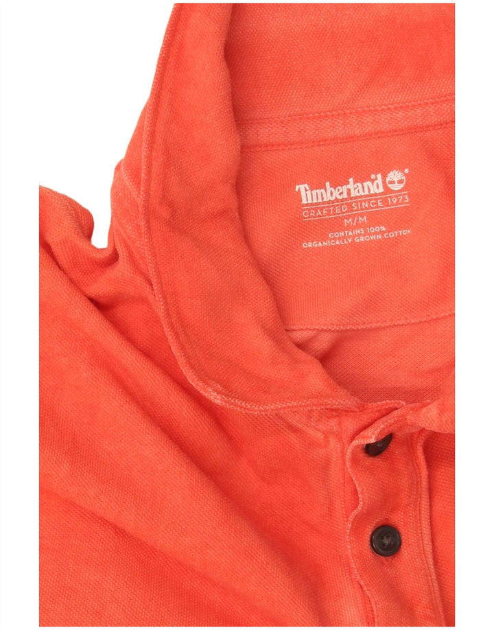 Tricou polo Timberland pentru bărbați, bumbac portocaliu mediu