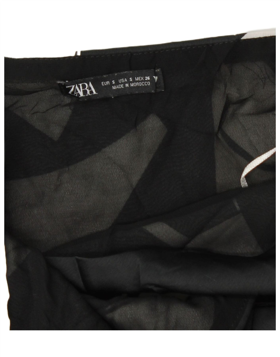 Mini rochie de soare pentru femei Zara UK 8 Small Black Geometric
