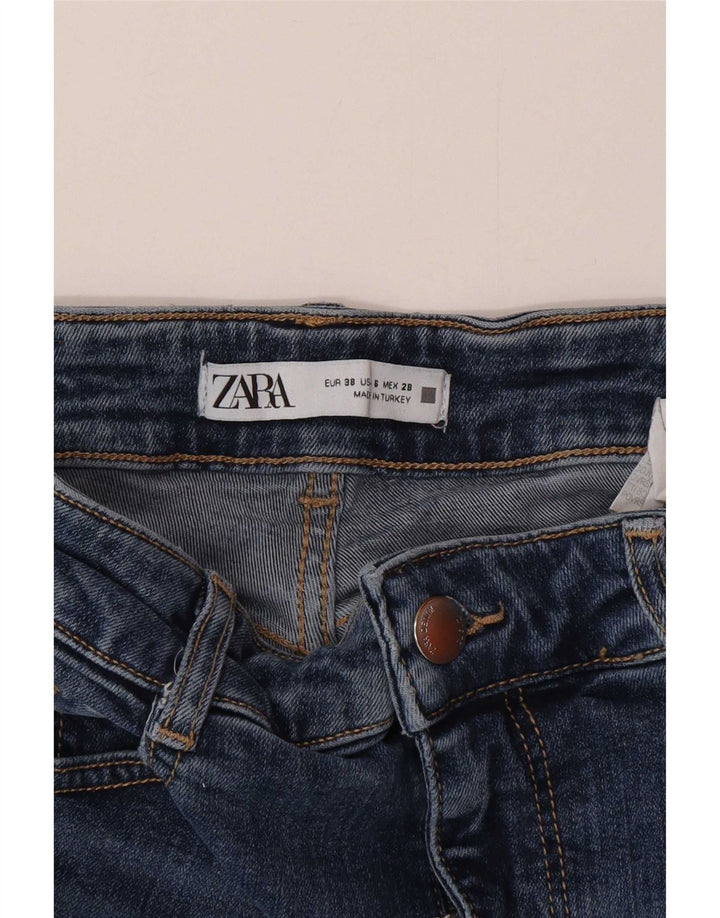 Blugi evazați pentru femei Zara EU 38 Mici L28 L32 Bumbac albastru