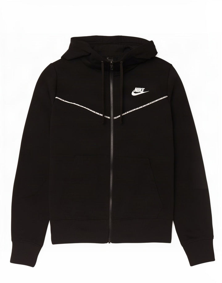 Jachetă de top pentru trening cu glugă Nike pentru bărbați, poliester negru mic