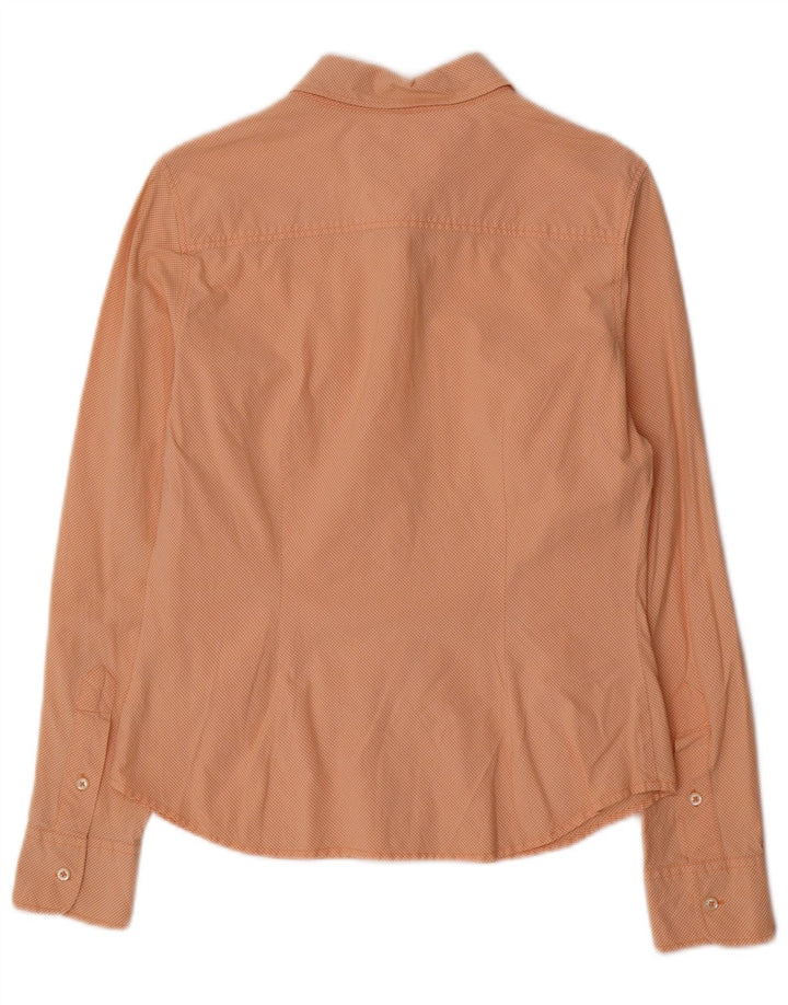 Cămașă Tommy Hilfiger pentru femei US 8 Medium Orange Gingham Bumbac