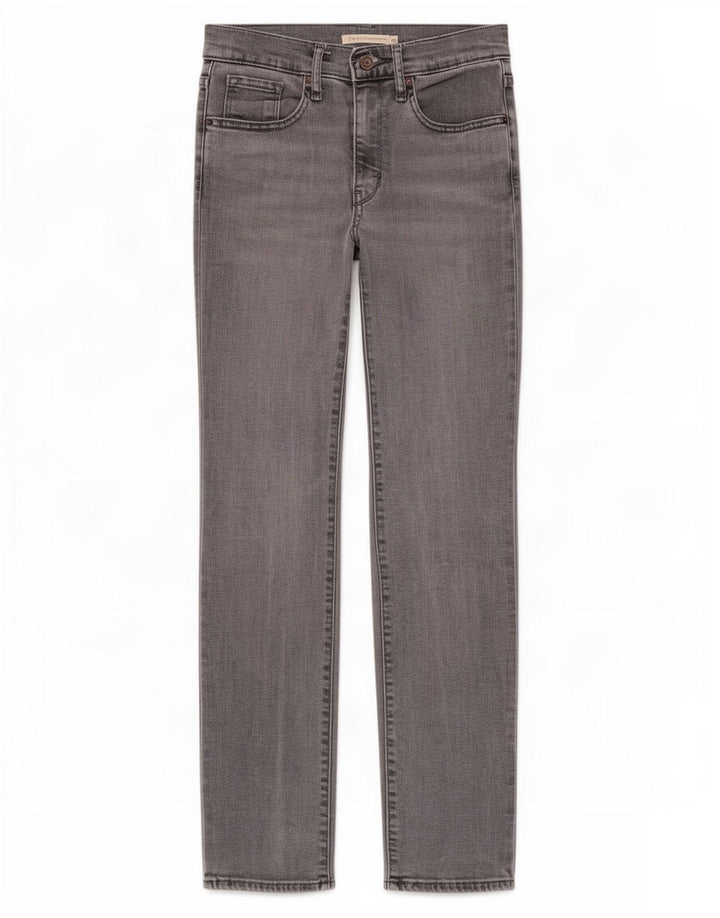 Blugi drepti cu talie mare Levi's 724 pentru femei L25 L30 Lyocell gri