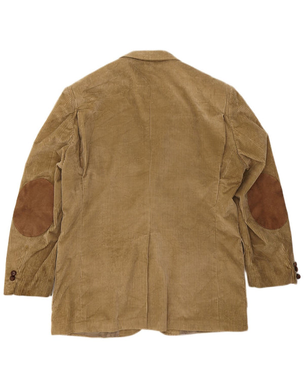 Orvis Jachetă pentru bărbați din velur cu 3 nasturi, UK 42 XL, bej