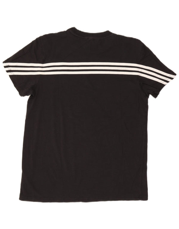 Tricou supradimensionat pentru femei Adidas UK 8/10 Bumbac negru mic
