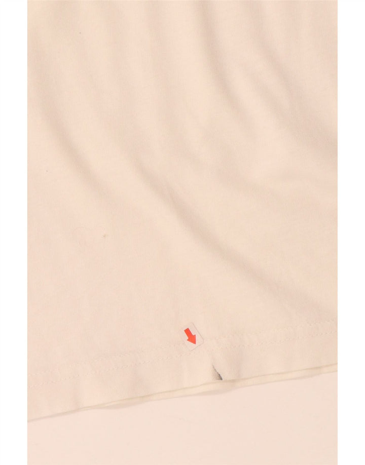 GANT Tricou grafic pentru bărbați Top mare din bumbac alb
