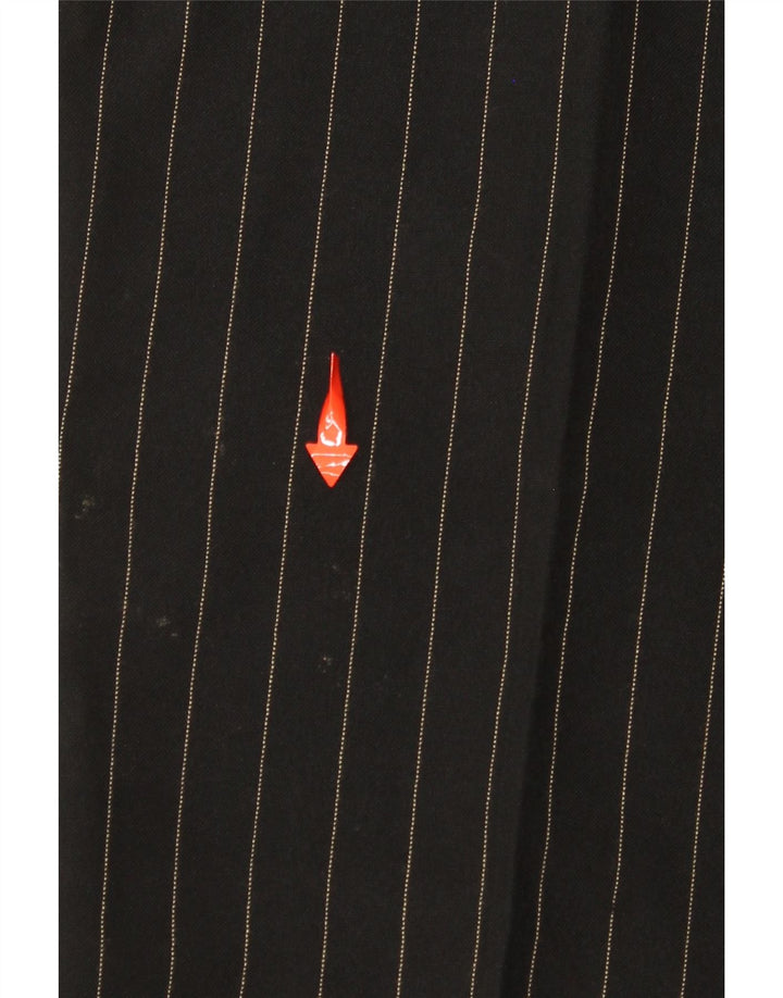 A WEAR Pantaloni casual Bootcut pentru femei UK 14 Medium W30 L32 Negru cu dungi